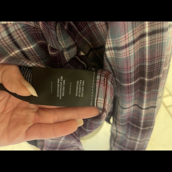 💜Women’s Royal Purple Genuine Harley Davidson Flannel 🏍 - Picture 4 of 6